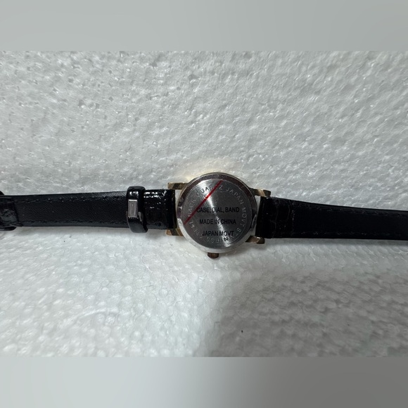 DIAMOND QUARTZ  Black and Brown Bracelet Watch. main image 5